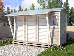 Бытовка с душем и туалетом Б-16